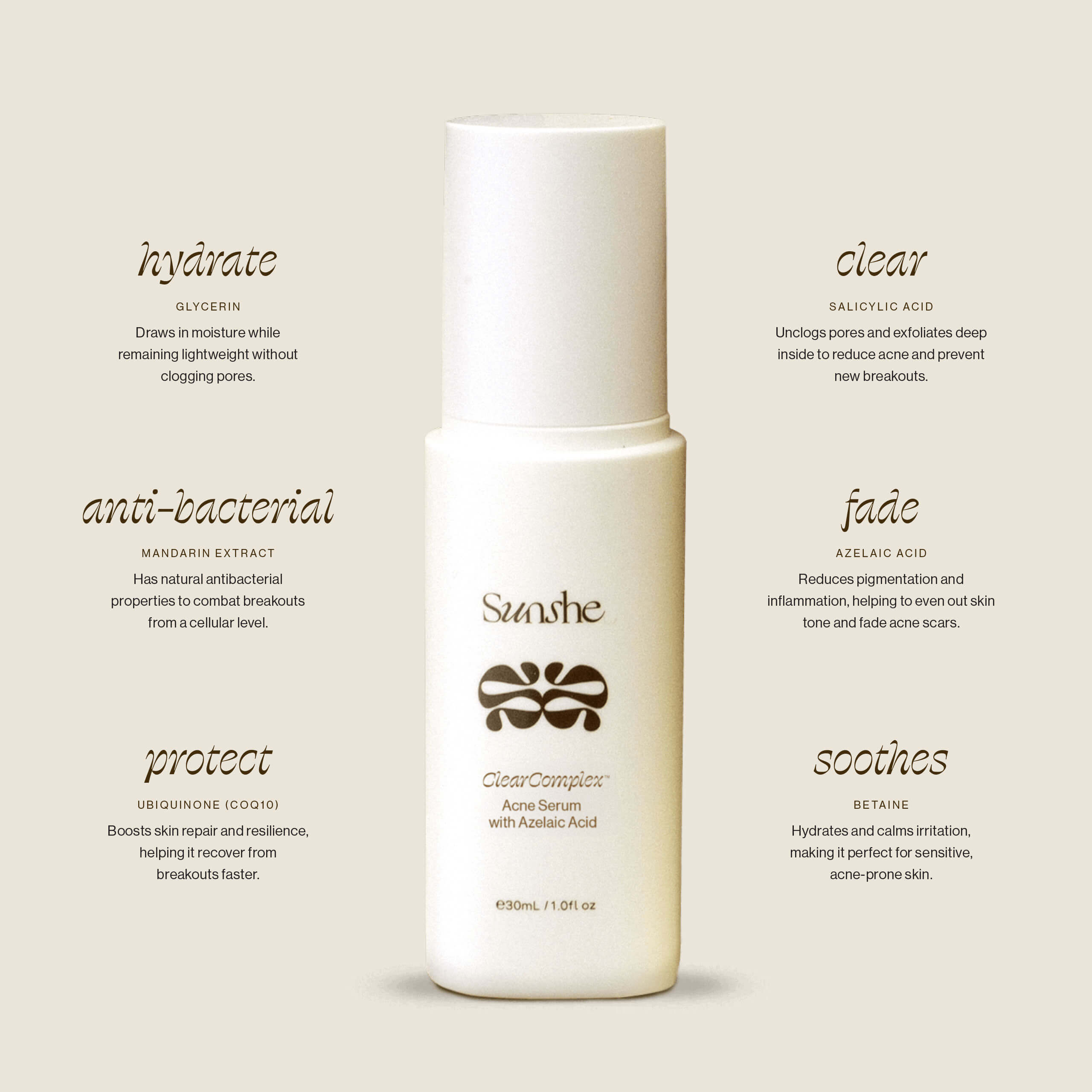 ClearComplex Acne Serum with Azelaic Acid & Salicylic Acid